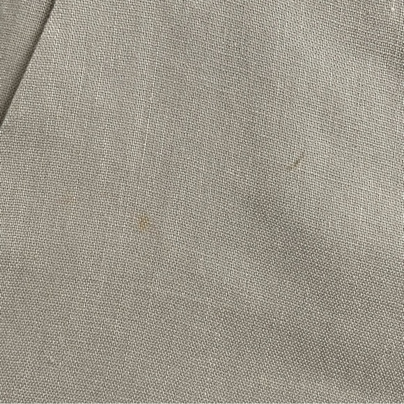 TAHARI / "Wes" Khaki Linen Blend Wide Leg Pants Size 6 - Picture 14 of 15